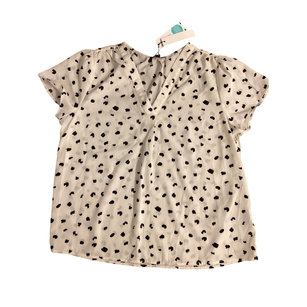 Papermoon Constance Off-white Pleated Blouse